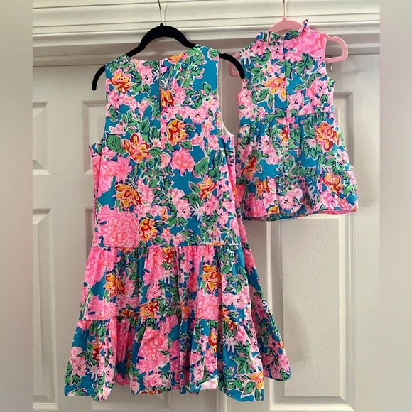 Lilly Pulitzer Mom (S) and mini (2) match in Rose To The Occasion - Picture 2 of 3